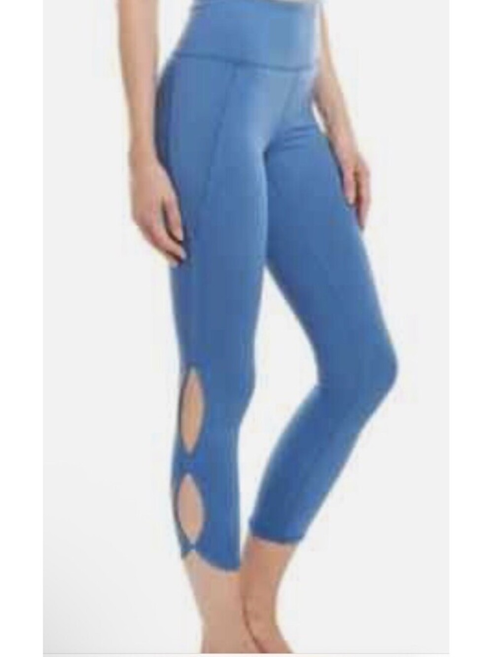 FP Movement Free People Infinity Cutout Capri Leggings Blue Women's M.